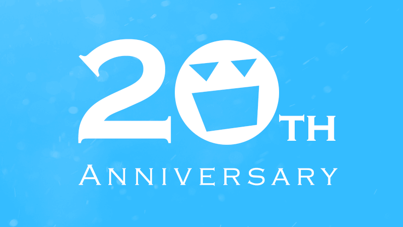 Webサイトを立ち上げて 20周年を迎えました!!のメインビジュアル