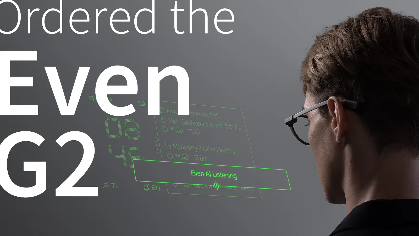 スマートグラス Even G2 を注文した!!のメインビジュアル