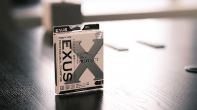 購入した瞬間にアスファルトに落下された XF16mmF1.4 を守ってくれた「EXUS レンズプロテクト」。