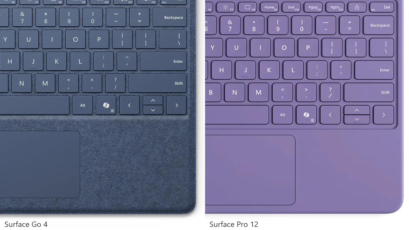 Surfaceのキーボードは、以前からアルカンターラ素材が採用されていますが、Surface Pro 12はキーボード面には採用されなくなりました。汚れにくく耐久性が増したという観点ではよいですが、この辺りもチープさを感じる要因かも。