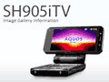 SHARP製の DoCoMo向け端末「SH905iTV」。