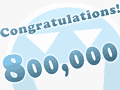 おかげ様で 800,000 HIT を達成するコトができました！