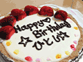 お祝いで戴いた誕生日ケーキ。